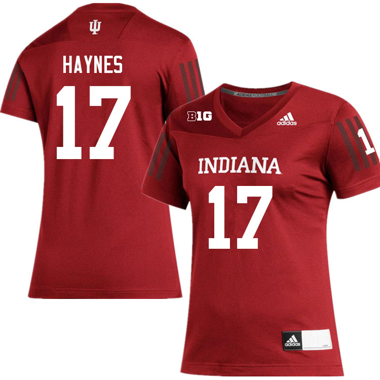Men #17 Jonathan Haynes Layne Indiana Hoosiers College Football Jerseys Sale-Crimson